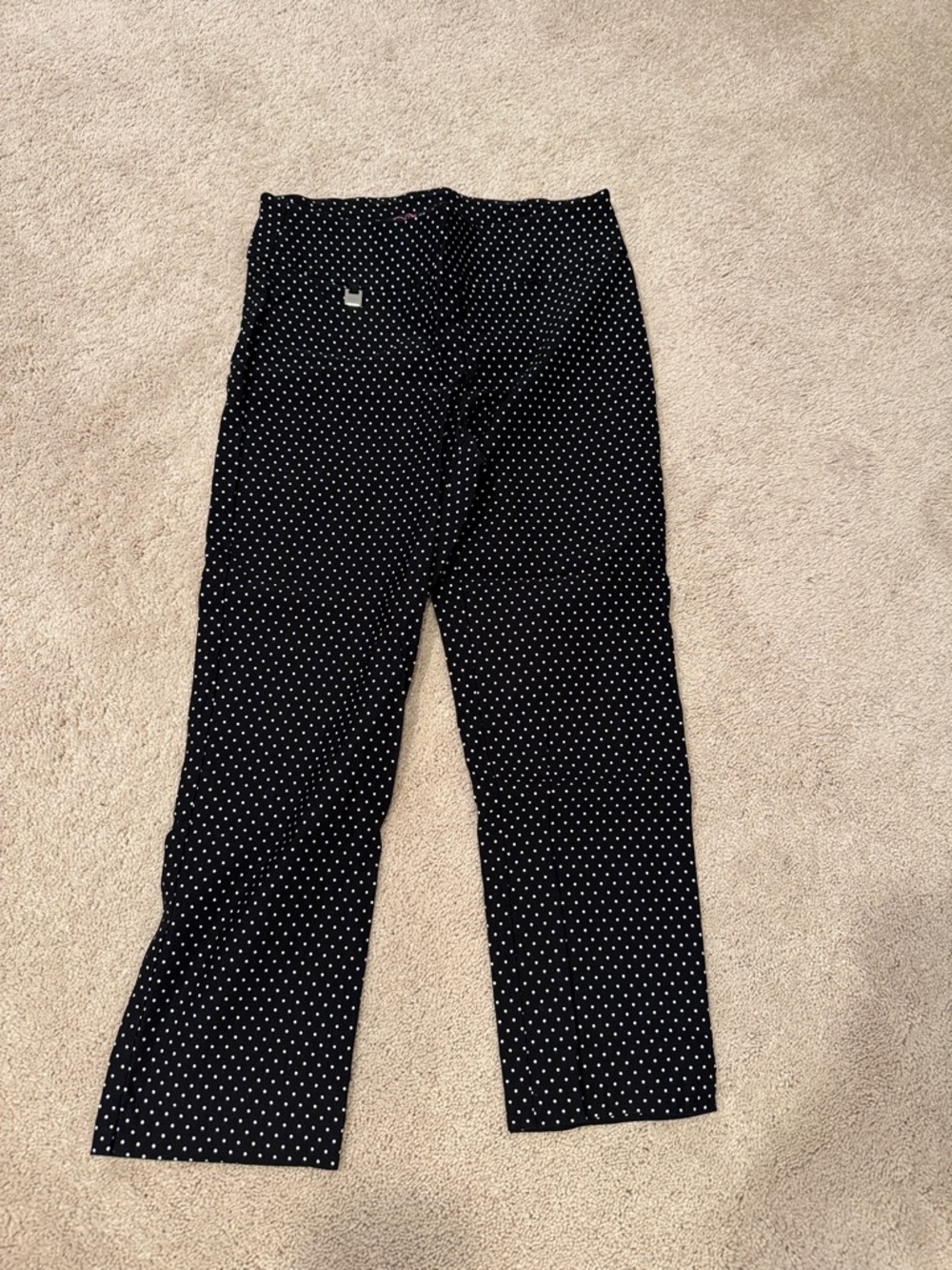 Peck & Peck Black Polka Dot Skirt
